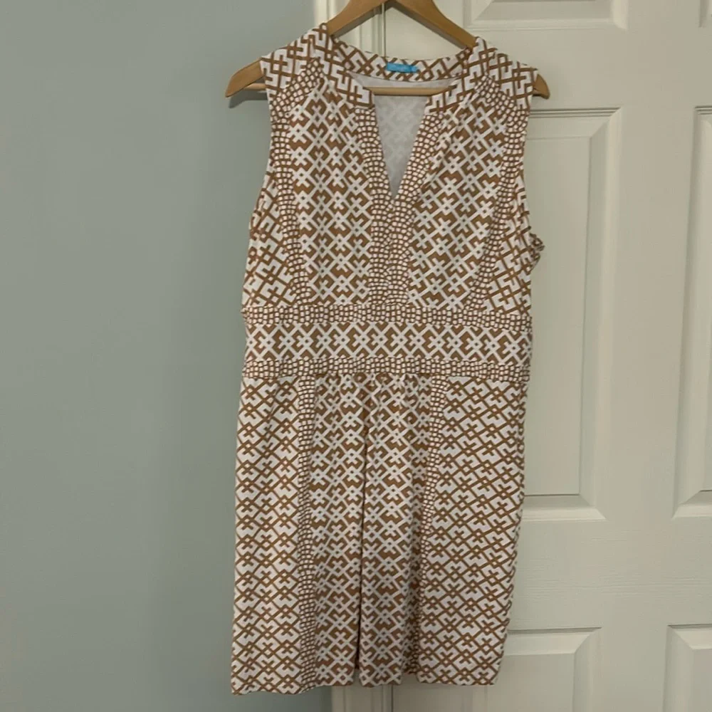 J. Mclaughlin Lola sleeveless geo print dress szXL - Picture 1 of 4
